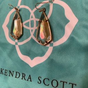 Kendra Scott Brown Mother of Pearl Carla Earrings